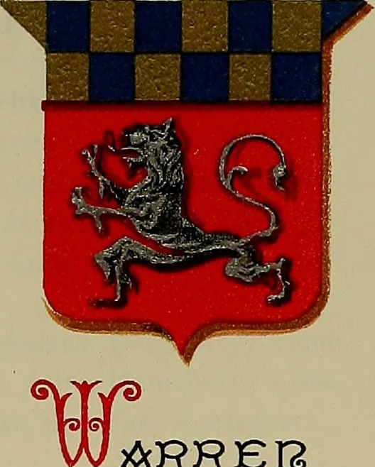 An illustration from America heraldica : a compilation of coats of arms, crests and mottoes of prominent American families settled in this country before 1800, 1889, leaf 42