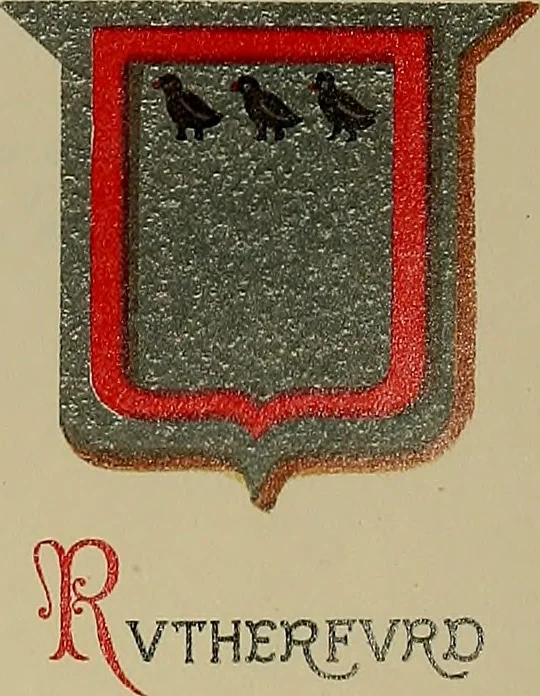 An illustration from America heraldica : a compilation of coats of arms, crests and mottoes of prominent American families settled in this country before 1800, 1889, leaf 42