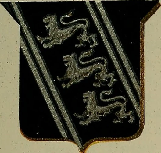 An illustration from America heraldica : a compilation of coats of arms, crests and mottoes of prominent American families settled in this country before 1800, 1889, leaf 56