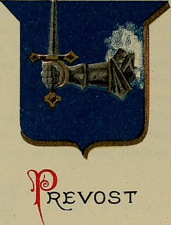 An illustration from America heraldica : a compilation of coats of arms, crests and mottoes of prominent American families settled in this country before 1800, 1889, leaf 56