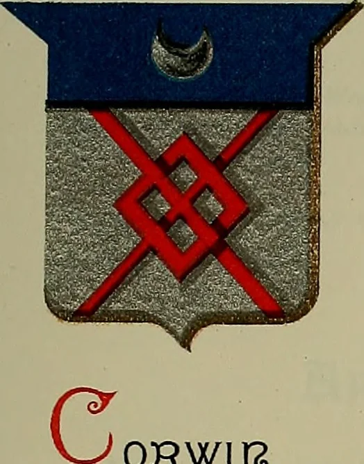 An illustration from America heraldica : a compilation of coats of arms, crests and mottoes of prominent American families settled in this country before 1800, 1889, leaf 64