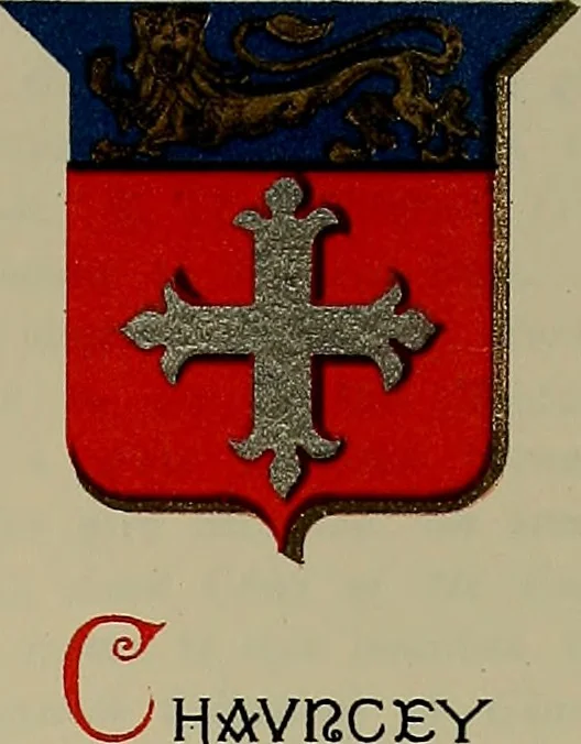 An illustration from America heraldica : a compilation of coats of arms, crests and mottoes of prominent American families settled in this country before 1800, 1889, leaf 64