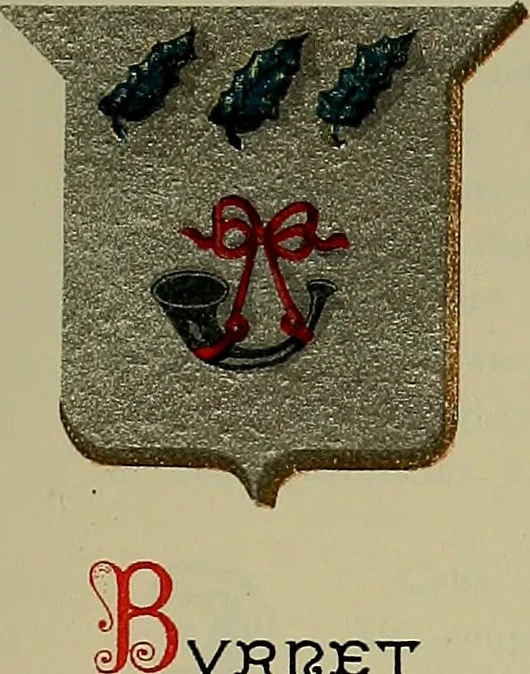 An illustration from America heraldica : a compilation of coats of arms, crests and mottoes of prominent American families settled in this country before 1800, 1889, leaf 64