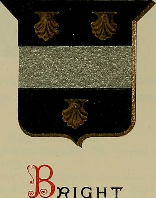 An illustration from America heraldica : a compilation of coats of arms, crests and mottoes of prominent American families settled in this country before 1800, 1889, leaf 64