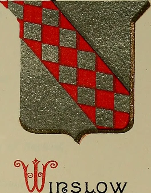 An illustration from America heraldica : a compilation of coats of arms, crests and mottoes of prominent American families settled in this country before 1800, 1889, leaf 64