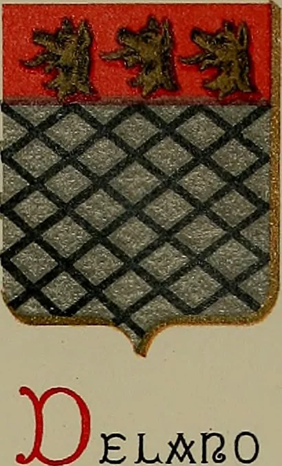 An illustration from America heraldica : a compilation of coats of arms, crests and mottoes of prominent American families settled in this country before 1800, 1889, leaf 72