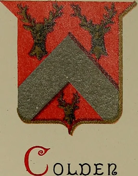 An illustration from America heraldica : a compilation of coats of arms, crests and mottoes of prominent American families settled in this country before 1800, 1889, leaf 72