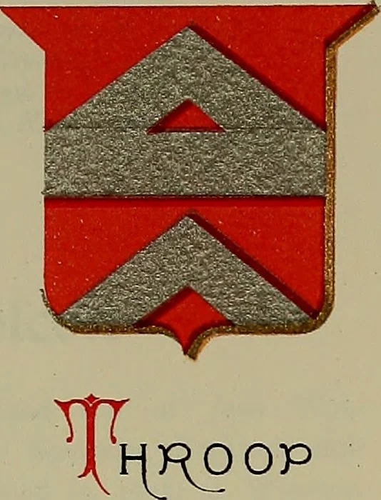 An illustration from America heraldica : a compilation of coats of arms, crests and mottoes of prominent American families settled in this country before 1800, 1889, leaf 72