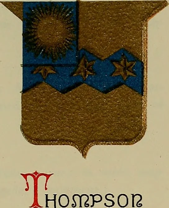 An illustration from America heraldica : a compilation of coats of arms, crests and mottoes of prominent American families settled in this country before 1800, 1889, leaf 72