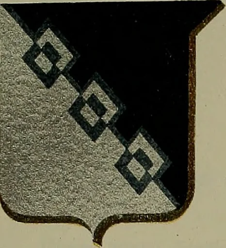 An illustration from America heraldica : a compilation of coats of arms, crests and mottoes of prominent American families settled in this country before 1800, 1889, leaf 82