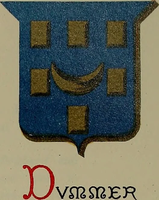 An illustration from America heraldica : a compilation of coats of arms, crests and mottoes of prominent American families settled in this country before 1800, 1889, leaf 82