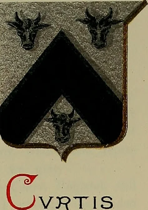 An illustration from America heraldica : a compilation of coats of arms, crests and mottoes of prominent American families settled in this country before 1800, 1889, leaf 82