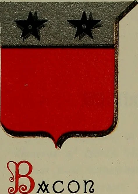 An illustration from America heraldica : a compilation of coats of arms, crests and mottoes of prominent American families settled in this country before 1800, 1889, leaf 90