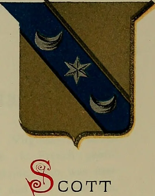 An illustration from America heraldica : a compilation of coats of arms, crests and mottoes of prominent American families settled in this country before 1800, 1887, leaf 106