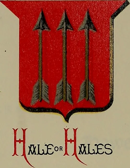 An illustration from America heraldica : a compilation of coats of arms, crests and mottoes of prominent American families settled in this country before 1800, 1887, leaf 114