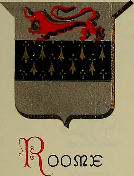 An illustration from America heraldica : a compilation of coats of arms, crests and mottoes of prominent American families settled in this country before 1800, 1887, leaf 114