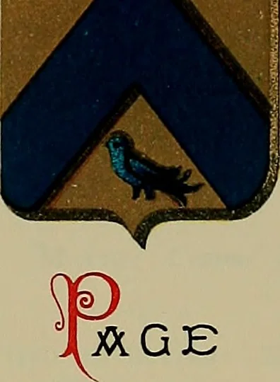 An illustration from America heraldica : a compilation of coats of arms, crests and mottoes of prominent American families settled in this country before 1800, 1887, leaf 122