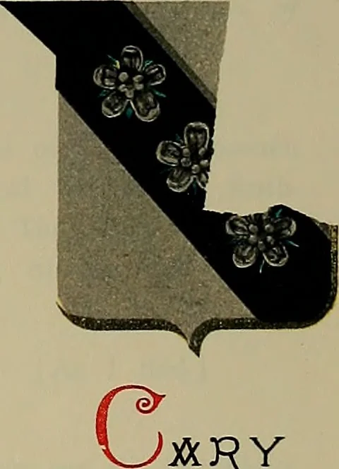 An illustration from America heraldica : a compilation of coats of arms, crests and mottoes of prominent American families settled in this country before 1800, 1887, leaf 122