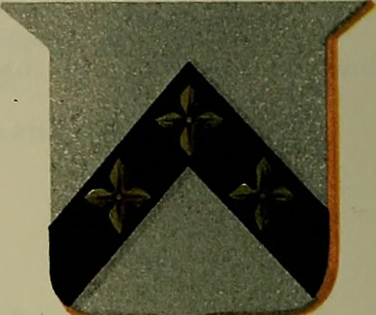 An illustration from America heraldica : a compilation of coats of arms, crests and mottoes of prominent American families settled in this country before 1800, 1887, leaf 155