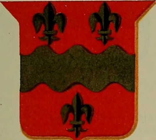 An illustration from America heraldica : a compilation of coats of arms, crests and mottoes of prominent American families settled in this country before 1800, 1887, leaf 170