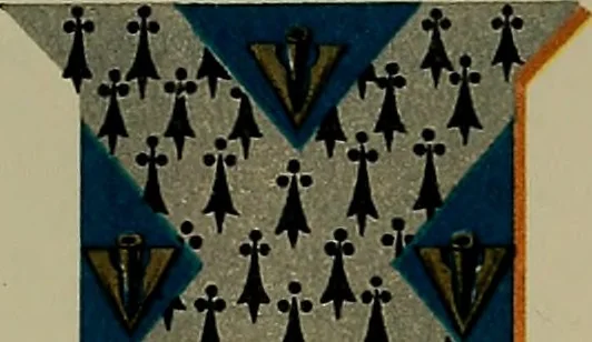 An illustration from America heraldica : a compilation of coats of arms, crests and mottoes of prominent American families settled in this country before 1800, 1887, leaf 170