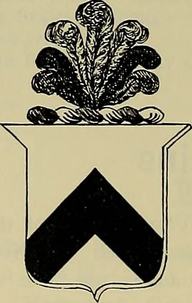 An illustration from America heraldica : a compilation of coats of arms, crests and mottoes of prominent American families settled in this country before 1800, 1887, leaf 179