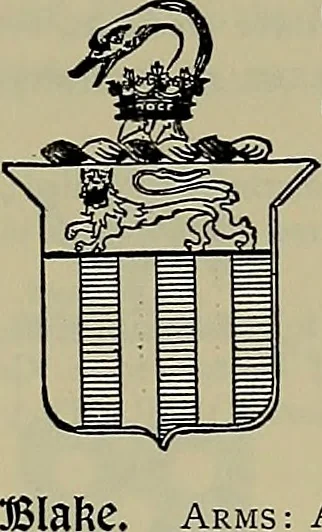 An illustration from America heraldica : a compilation of coats of arms, crests and mottoes of prominent American families settled in this country before 1800, 1887, leaf 202