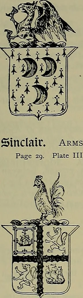 An illustration from America heraldica : a compilation of coats of arms, crests and mottoes of prominent American families settled in this country before 1800, 1887, leaf 224