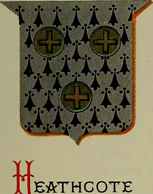 An illustration from America heraldica : a compilation of coats of arms, crests and mottoes of prominent American families settled in this country before 1800, 1887, leaf 24