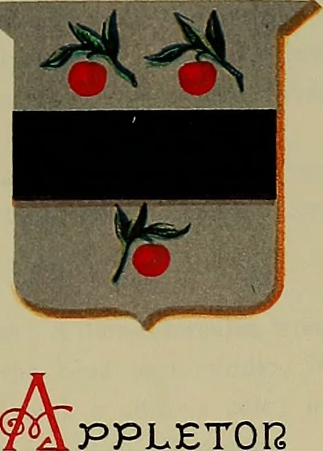 An illustration from America heraldica : a compilation of coats of arms, crests and mottoes of prominent American families settled in this country before 1800, 1887, leaf 24