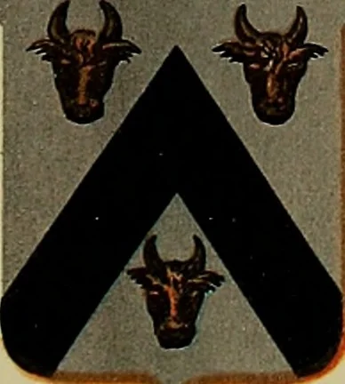 An illustration from America heraldica : a compilation of coats of arms, crests and mottoes of prominent American families settled in this country before 1800, 1887, leaf 24