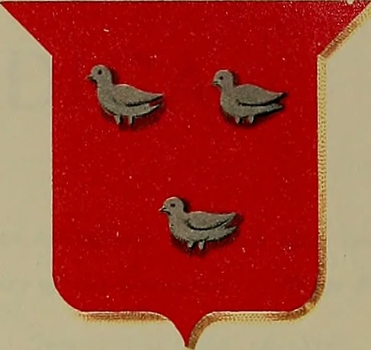An illustration from America heraldica : a compilation of coats of arms, crests and mottoes of prominent American families settled in this country before 1800, 1887, leaf 260