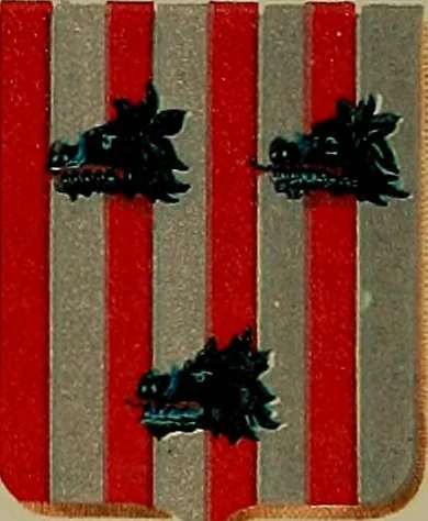 An illustration from America heraldica : a compilation of coats of arms, crests and mottoes of prominent American families settled in this country before 1800, 1887, leaf 264