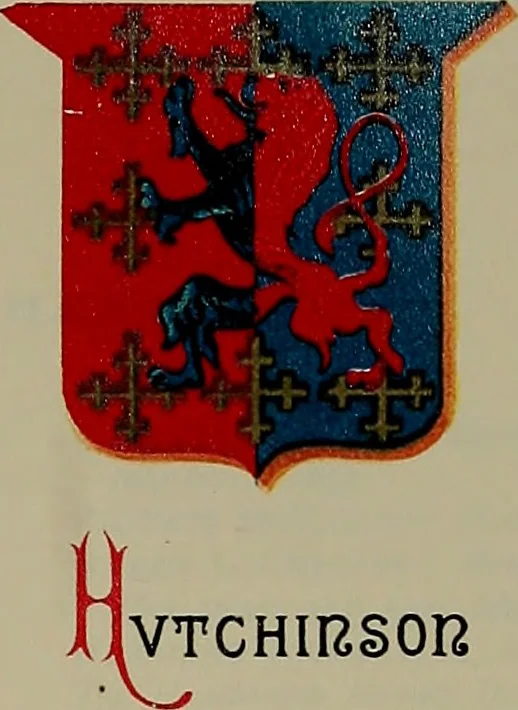 An illustration from America heraldica : a compilation of coats of arms, crests and mottoes of prominent American families settled in this country before 1800, 1887, leaf 32