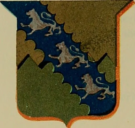 An illustration from America heraldica : a compilation of coats of arms, crests and mottoes of prominent American families settled in this country before 1800, 1887, leaf 32