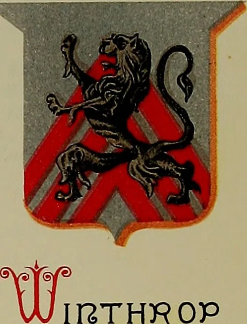 An illustration from America heraldica : a compilation of coats of arms, crests and mottoes of prominent American families settled in this country before 1800, 1887, leaf 32