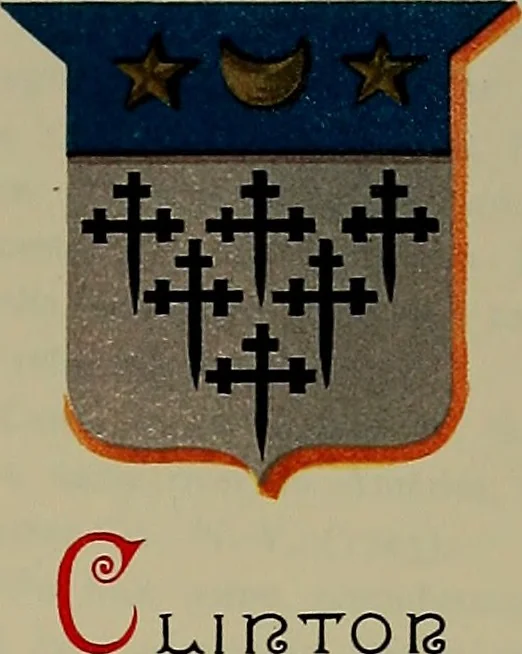 An illustration from America heraldica : a compilation of coats of arms, crests and mottoes of prominent American families settled in this country before 1800, 1887, leaf 40