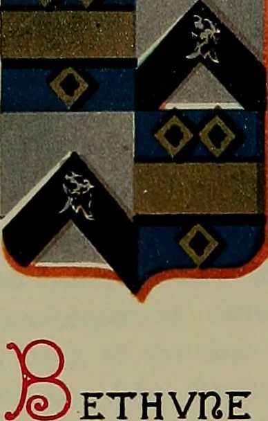 An illustration from America heraldica : a compilation of coats of arms, crests and mottoes of prominent American families settled in this country before 1800, 1887, leaf 48
