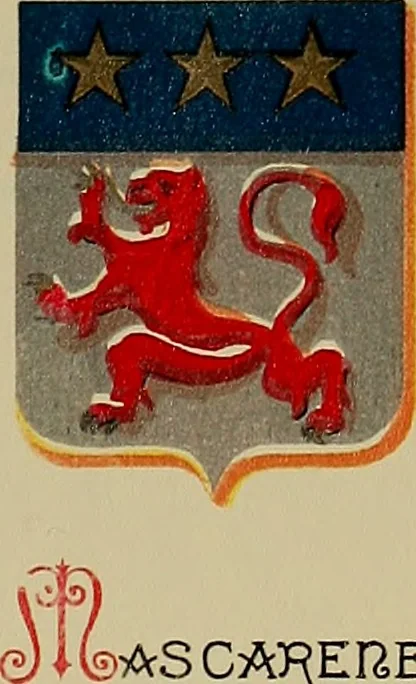 An illustration from America heraldica : a compilation of coats of arms, crests and mottoes of prominent American families settled in this country before 1800, 1887, leaf 48