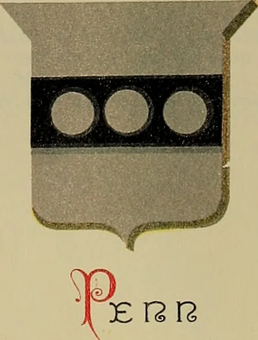 An illustration from America heraldica : a compilation of coats of arms, crests and mottoes of prominent American families settled in this country before 1800, 1887, leaf 58