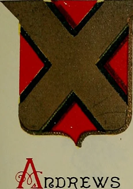 An illustration from America heraldica : a compilation of coats of arms, crests and mottoes of prominent American families settled in this country before 1800, 1887, leaf 62