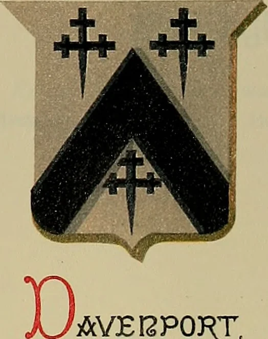 An illustration from America heraldica : a compilation of coats of arms, crests and mottoes of prominent American families settled in this country before 1800, 1887, leaf 62