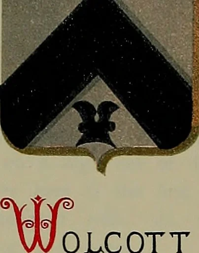 An illustration from America heraldica : a compilation of coats of arms, crests and mottoes of prominent American families settled in this country before 1800, 1887, leaf 70