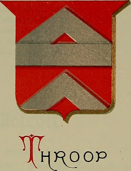 An illustration from America heraldica : a compilation of coats of arms, crests and mottoes of prominent American families settled in this country before 1800, 1887, leaf 70