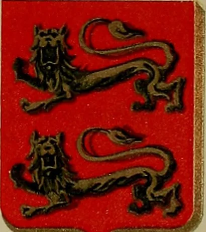 An illustration from America heraldica : a compilation of coats of arms, crests and mottoes of prominent American families settled in this country before 1800, 1887, leaf 70