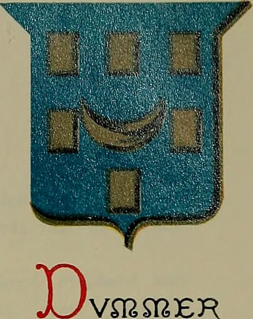 An illustration from America heraldica : a compilation of coats of arms, crests and mottoes of prominent American families settled in this country before 1800, 1887, leaf 80