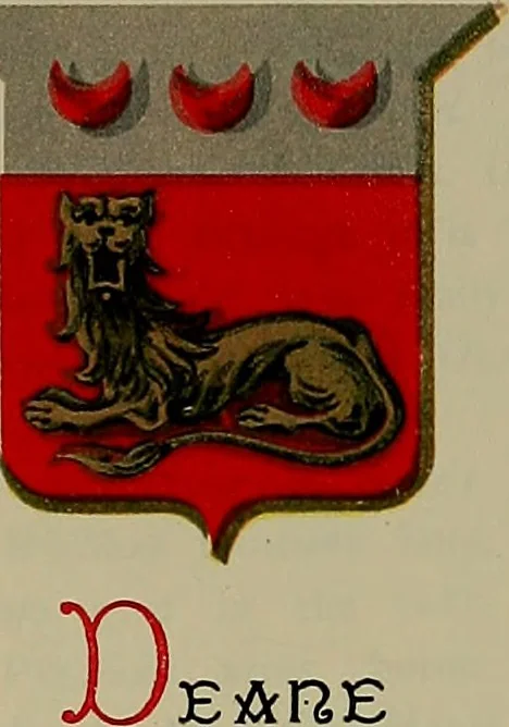 An illustration from America heraldica : a compilation of coats of arms, crests and mottoes of prominent American families settled in this country before 1800, 1887, leaf 80