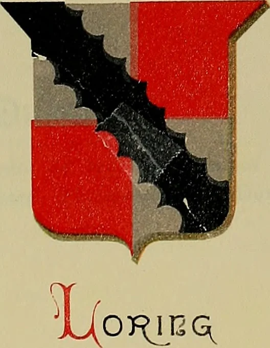An illustration from America heraldica : a compilation of coats of arms, crests and mottoes of prominent American families settled in this country before 1800, 1887, leaf 80