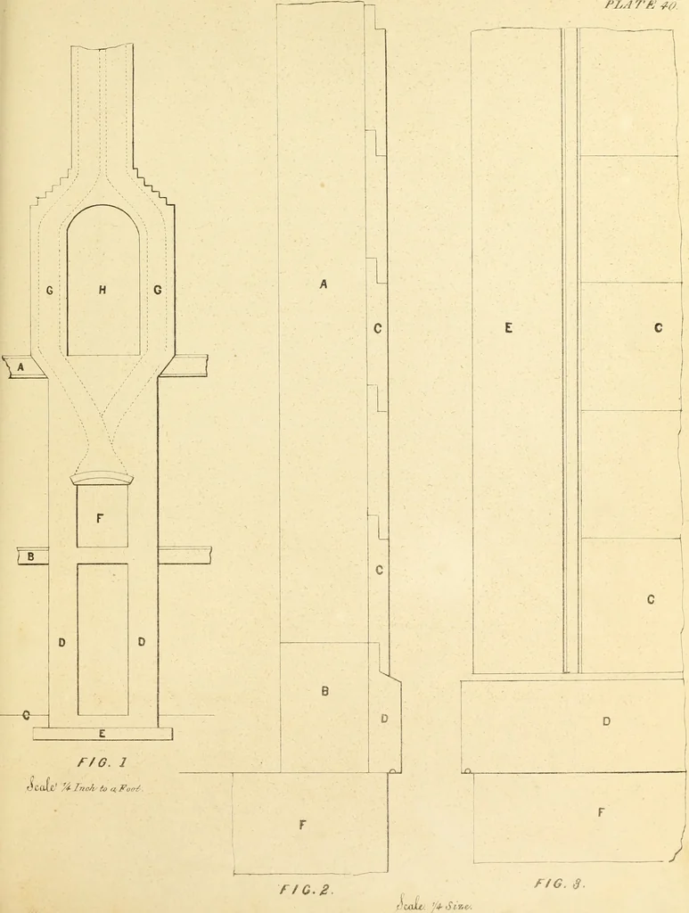 An illustration from The American architect : comprising original designs of cheap country and village residences, with details, specifications, plans and directions, and an estimate of the cost of each design, 1849, leaf 124