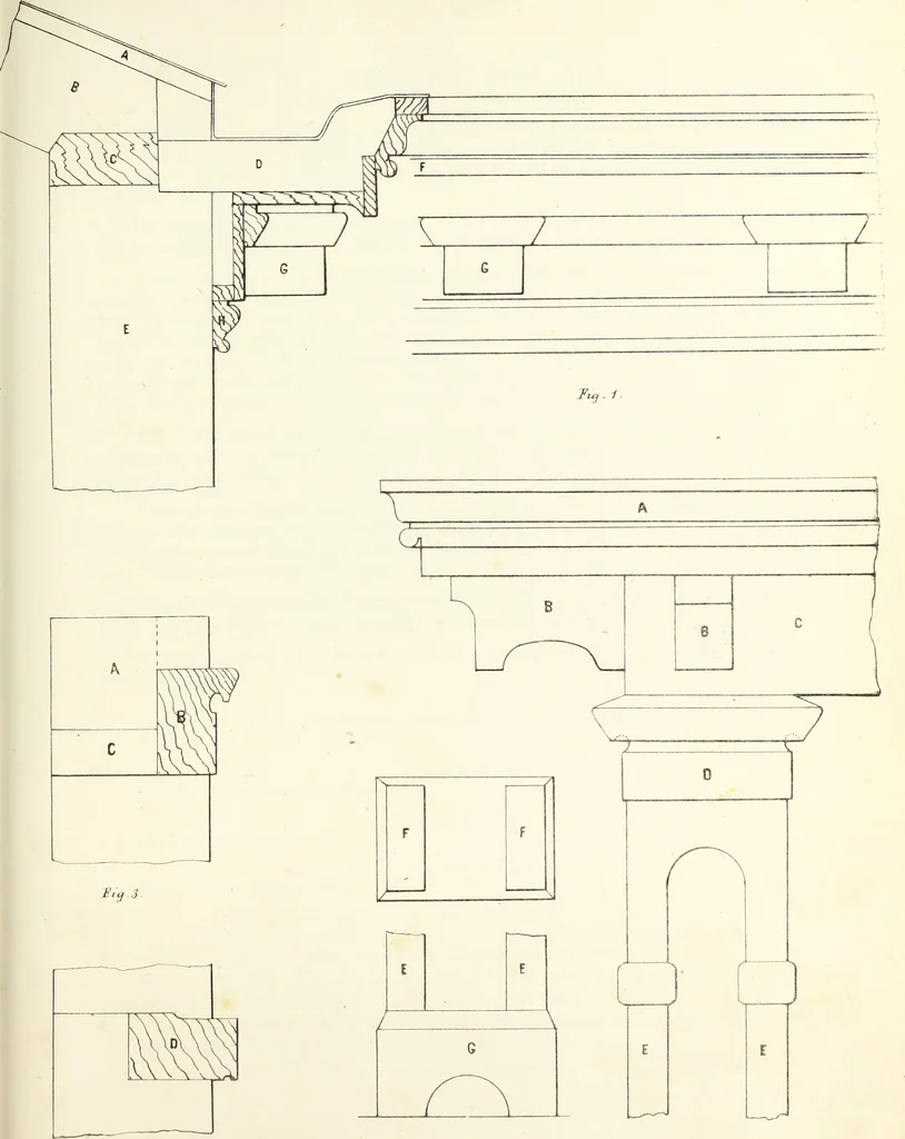 An illustration from The American architect : comprising original designs of cheap country and village residences, with details, specifications, plans and directions, and an estimate of the cost of each design, 1849, leaf 88